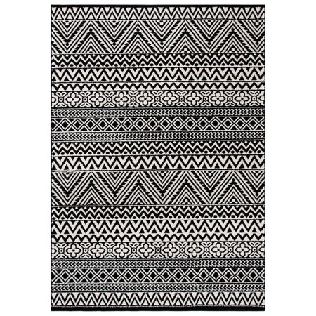 Safavieh 8 x 10 ft. Mercer Bohemian Power Loomed Rectangle Area Rug, Ivory & Charcoal MRE416A-8